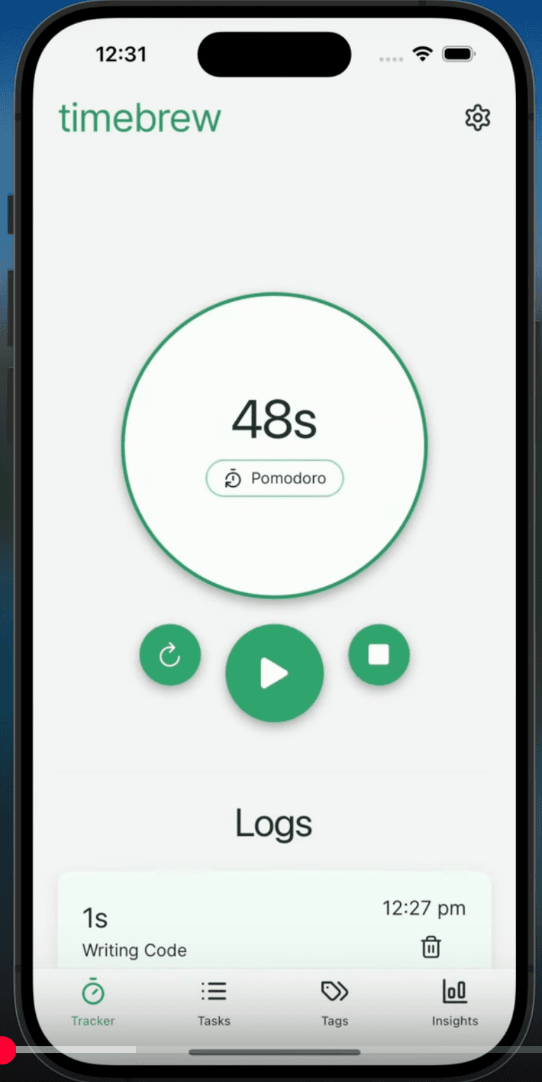 Timebrew mobile screenshot
